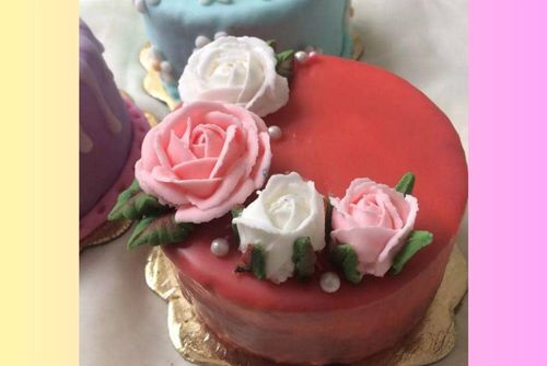 baby cakes con flores